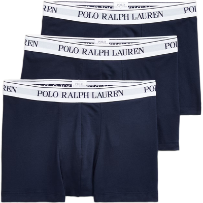 Ralph Lauren Classic Stretch-Cotton Trunk 3-Pack - Navy White Ralph Lauren Classic Stretch-Cotton Trunk 3-Pack - Navy White