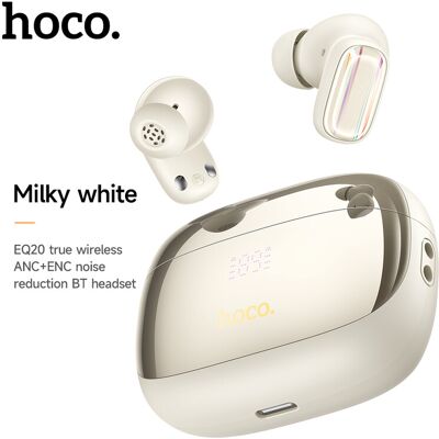 HOCO - EQ20 Rhyme - White - Bluetooth - Headset HOCO - EQ20 Rhyme - White - Bluetooth - Headset