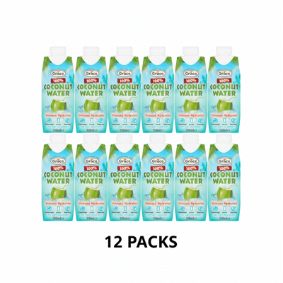 Grace Coconut Water 100% 330 ml 12 Packs Grace Coconut Water 100% 330 ml 12 Packs