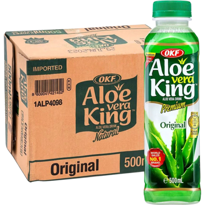 Okf - Aloe Vera King Drink 500ml - 20 Bottles - Drink Okf - Aloe Vera King Drink 500ml - 20 Bottles - Drink