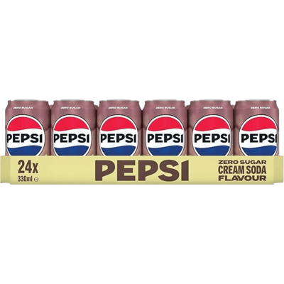 Pepsi Cream Soda Can 24×330ml Pepsi Cream Soda Can 24×330ml