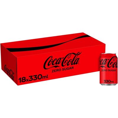 Coca-Cola Zero Sugar 18 x 330ml Coca-Cola Zero Sugar 18 x 330ml