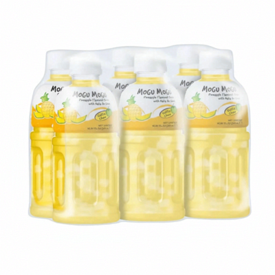 Mogu Mogu Pineapple Coconut Drink with Nata de Coco 320ml * 6pcs Mogu Mogu Pineapple Coconut Drink with Nata de Coco 320ml * 6pcs