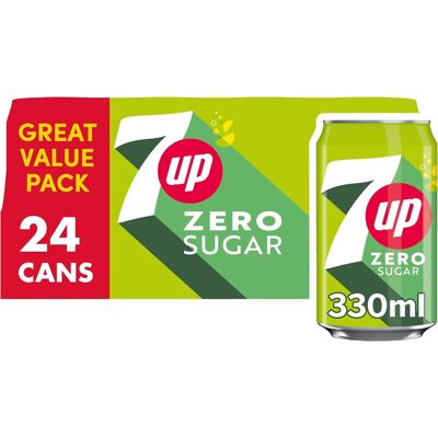 7UP Zero 330ml 24Pk 7UP Zero 330ml 24Pk