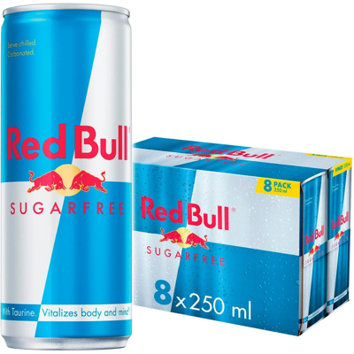 Red Bull Sugar Free 8x250ml Red Bull Sugar Free 8x250ml