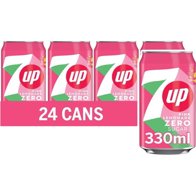 7UP 7 Up Lemonade Zero 24x330ml 7UP 7 Up Lemonade Zero 24x330ml