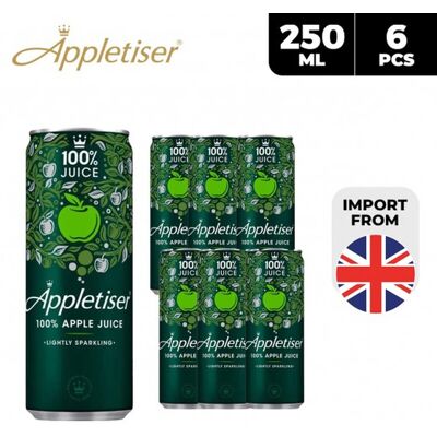 Appletiser 100% Apple Juice Lightly Sparkling 6 x 250ml Appletiser 100% Apple Juice Lightly Sparkling 6 x 250ml
