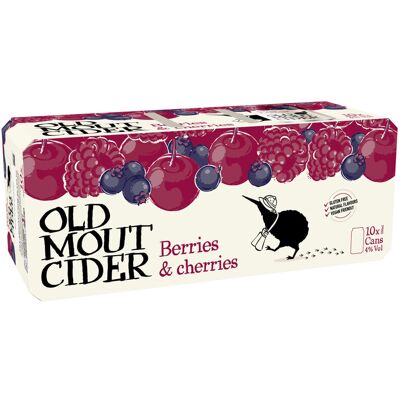 Old Mout Cider Berries & Cherries 10 x 330ml Cans Old Mout Cider Berries & Cherries 10 x 330ml Cans