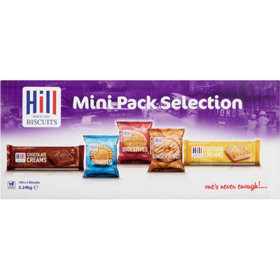 Hill Biscuits Mini Pack Selection 3.24kg Hill Biscuits Mini Pack Selection 3.24kg