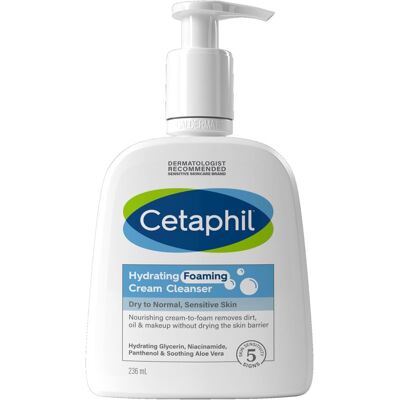 Cetaphil Hydrating Foaming Cream Cleanser - Sensitive Skin 236ml Cetaphil Hydrating Foaming Cream Cleanser - Sensitive Skin 236ml
