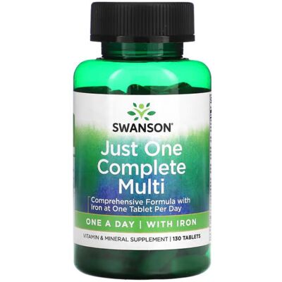 Swanson Multi with Iron Century Formula - Multivitamin 130 Tablets Swanson Multi with Iron Century Formula - Multivitamin 130 Tablets