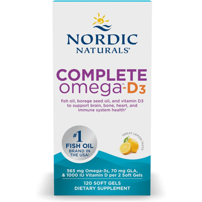 Nordic Naturals Complete Omega-D3 Lemon Softgels - Dietary Supplements Nordic Naturals Complete Omega-D3 Lemon Softgels - Dietary Supplements