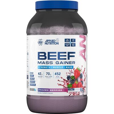 Applied Nutrition Beef-XP Mass Gainer Powder Frozen Berries - 3.13kg Applied Nutrition Beef-XP Mass Gainer Powder Frozen Berries - 3.13kg
