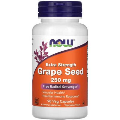 NOW Foods Grape Seed Extract 250mg - Vegetarian Supplement NOW Foods Grape Seed Extract 250mg - Vegetarian Supplement
