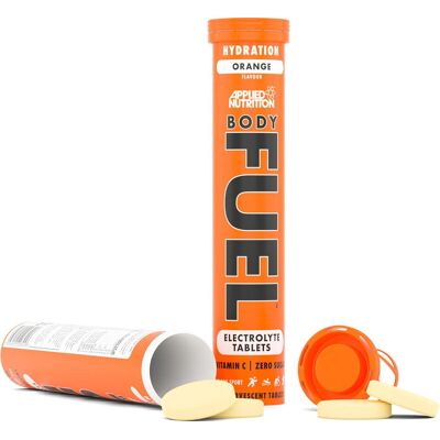 Applied Nutrition Bodyfuel Hydro Rehydration Effervescent Tablets, 4000mg Electrolyte Supplement, Orange Flavour, 20 Count Applied Nutrition Bodyfuel Hydro Rehydration Effervescent Tablets, 4000mg Electrolyte Supplement, Orange Flavour, 20 Count