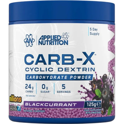 Applied Nutrition Carb X Carbohydrate Energy Powder Blackcurrant Millions Flavour - 125g Applied Nutrition Carb X Carbohydrate Energy Powder Blackcurrant Millions Flavour - 125g