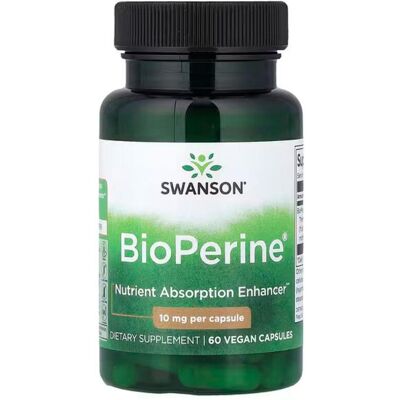 Swanson Bioperine 10mg Black Pepper Extract Piperine - Dietary Supplement Swanson Bioperine 10mg Black Pepper Extract Piperine - Dietary Supplement