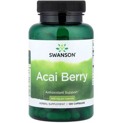 Swanson Acai Berry 500mg Capsules - Supplement Swanson Acai Berry 500mg Capsules - Supplement