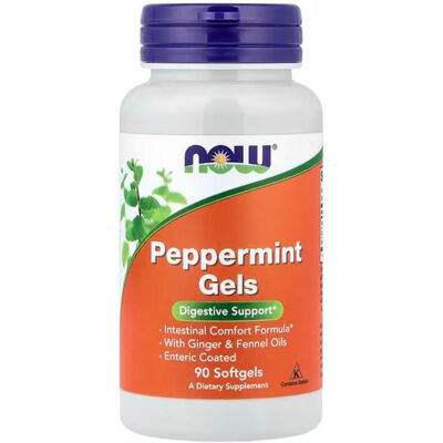 NOW Foods Peppermint Gels - Digestive Support - 90 Softgels NOW Foods Peppermint Gels - Digestive Support - 90 Softgels