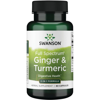 Swanson Full Spectrum Ginger & Turmeric - Dietary Supplements Swanson Full Spectrum Ginger & Turmeric - Dietary Supplements