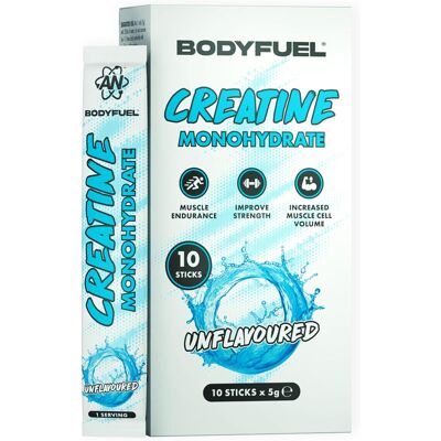 Applied Nutrition BodyFuel Creatine Monohydrate Sticks Unflavoured, 10 x 5g Sachets for Strength, Power & Performance Support Applied Nutrition BodyFuel Creatine Monohydrate Sticks Unflavoured, 10 x 5g Sachets for Strength, Power & Performance Support