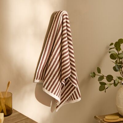 Yard Hand Towel Hebden Pecan 50x90cm Yard Hand Towel Hebden Pecan 50x90cm
