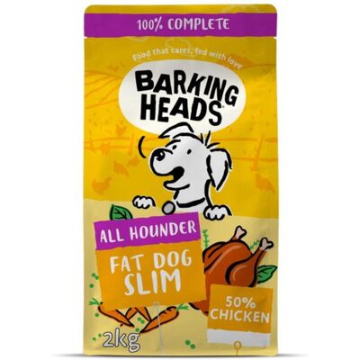 Barking Heads 2kg Fat Dog Slim Chicken Rice - Dog Food Barking Heads 2kg Fat Dog Slim Chicken Rice - Dog Food