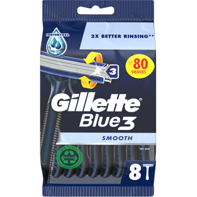 Gillette Blue3 Razor - Men's Disposable Shaver Gillette Blue3 Razor - Men's Disposable Shaver