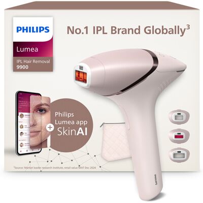 Philips Lumea 9900 Series, IPL Hair Removal Device, AI Enabled, SenseIQ and SkinAI Technology, 3 Attachments for Body, Face, Precision, Corded & Cordless Use, Full Body Hair Analysis, BRI953/02, Philips Lumea 9900 Series, IPL Hair Removal Device, AI Enabled, SenseIQ and SkinAI Technology, 3 Attachments for Body, Face, Precision, Corded & Cordless Use, Full Body Hair Analysis, BRI953/02,