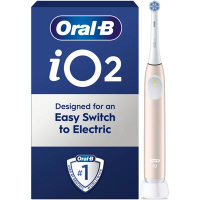 Oral-B iO2 Pink Electric Toothbrush - Micro-vibrations - Professional Clean - Toothbrush + 2-4 Heads Oral-B iO2 Pink Electric Toothbrush - Micro-vibrations - Professional Clean - Toothbrush + 2-4 Heads