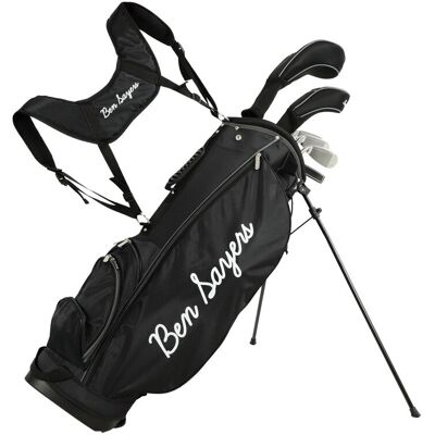 Ben Sayers Golf Club Set & Stand Bag Set with 6 x Clubs M8 Graphite Shafts Black/Grey Ben Sayers Golf Club Set & Stand Bag Set with 6 x Clubs M8 Graphite Shafts Black/Grey