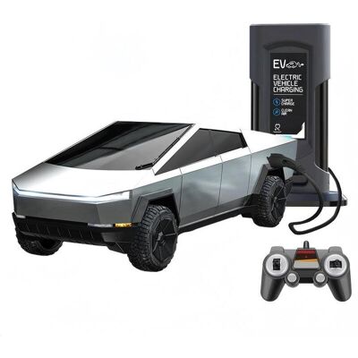 DOUBLE E RC Pickup Truck, 2.4GHz Remote Control Car with Realistic Charging Dock, LED Lights, Anti-Interference Racing Truck, Rechargeable Offroad Toy Gift for Kids Aged 3 and Up DOUBLE E RC Pickup Truck, 2.4GHz Remote Control Car with Realistic Charging Dock, LED Lights, Anti-Interference Racing Truck, Rechargeable Offroad Toy Gift for Kids Aged 3 and Up
