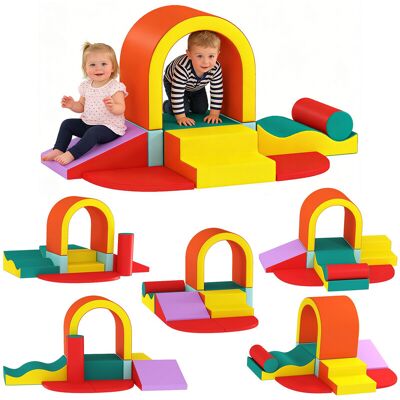 3D0-045V00OG AIYAPLAY Kids Soft Play Set, 10PCs PU Leather Foam Climbing Blocks for Climb and Crawl, Soft Play Equipment for Toddlers 12-36 Months, Educational Toys for Motor Development 3D0-045V00OG AIYAPLAY Kids Soft Play Set, 10PCs PU Leather Foam Climbing Blocks for Climb and Crawl, Soft Play Equipment for Toddlers 12-36 Months, Educational Toys for Motor Development