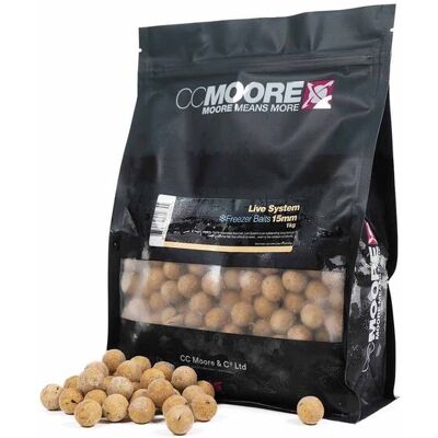 CC Moore - Live System Frozen Boilies 1kg-15mm CC Moore - Live System Frozen Boilies 1kg-15mm