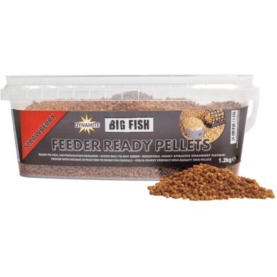 Dynamite Baits - Big Fish Feeder Ready Pellets Strawberry 2mm 1.2kg Dynamite Baits - Big Fish Feeder Ready Pellets Strawberry 2mm 1.2kg