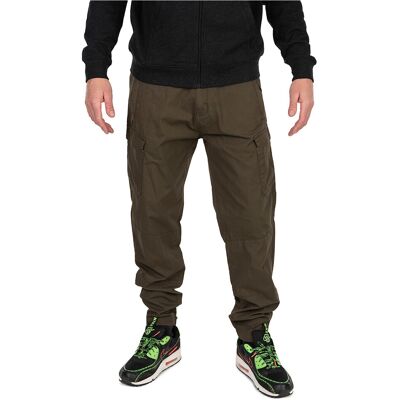 Fox - Collection LW Cargo Trouser - Green & Black-Large Fox - Collection LW Cargo Trouser - Green & Black-Large