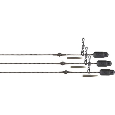 Fox - Edges Naturals Heli-Clip Rigs 50lb Copper Core 3pcs Fox - Edges Naturals Heli-Clip Rigs 50lb Copper Core 3pcs
