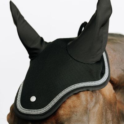 FOUGANZA Horse Riding Ear Net - Black One Size unisex FOUGANZA Horse Riding Ear Net - Black One Size unisex
