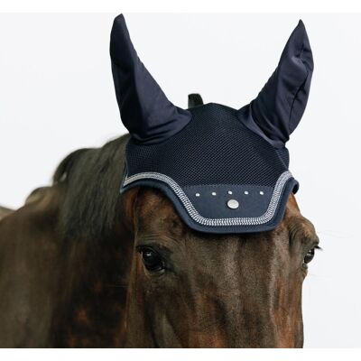 FOUGANZA Horse Riding Ear Net - Blue Rhinestones One Size unisex FOUGANZA Horse Riding Ear Net - Blue Rhinestones One Size unisex