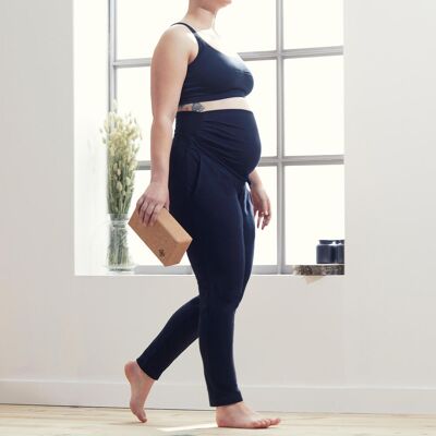 Domyos Gentle Yoga Maternity Bottoms - Black S / W28 L31 unisex Domyos Gentle Yoga Maternity Bottoms - Black S / W28 L31 unisex