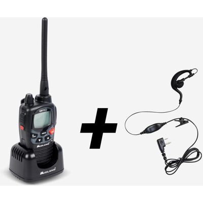 Midland G9 Pro Walkie Talkie - Water-Resistant, Emergency Call, Large LCD Midland G9 Pro Walkie Talkie - Water-Resistant, Emergency Call, Large LCD