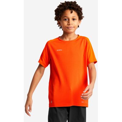 Kipsta Viralto Club Orange Football Shirt - Kids' Short-sleeved Kipsta Viralto Club Orange Football Shirt - Kids' Short-sleeved