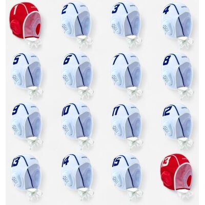 Watko White Water Polo Caps Set of 16 - Water Polo Caps Watko White Water Polo Caps Set of 16 - Water Polo Caps