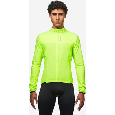 VAN RYSEL Men's Long-sleeved Ultra-light Road Cycling Windbreaker Racer - Yellow 2XL male VAN RYSEL Men's Long-sleeved Ultra-light Road Cycling Windbreaker Racer - Yellow 2XL male
