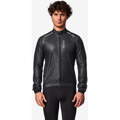 VAN RYSEL Rcr Ultralight Men's Long-sleeved Road Bike Rain Jacket - Black 2XL male VAN RYSEL Rcr Ultralight Men's Long-sleeved Road Bike Rain Jacket - Black 2XL male