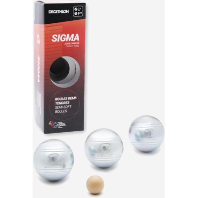 Geologic Sigma Petanque Boules - Competition, Semi-soft, 3-pack Geologic Sigma Petanque Boules - Competition, Semi-soft, 3-pack