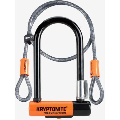 Kryptonite Evolution Mini-7 U Bike Lock With Kryptoflex Cable One Size unisex Kryptonite Evolution Mini-7 U Bike Lock With Kryptoflex Cable One Size unisex
