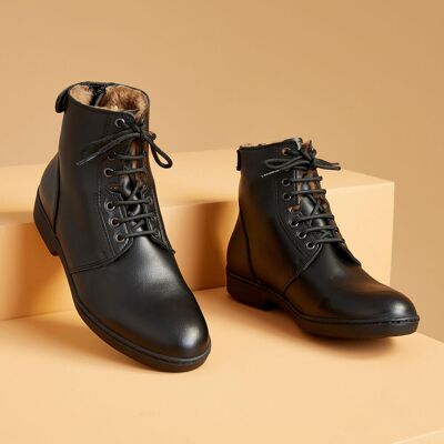 FOUGANZA 500 Adult Warm Lace-up Horse Riding Jodhpur Boots - Black UK 8.5 unisex FOUGANZA 500 Adult Warm Lace-up Horse Riding Jodhpur Boots - Black UK 8.5 unisex