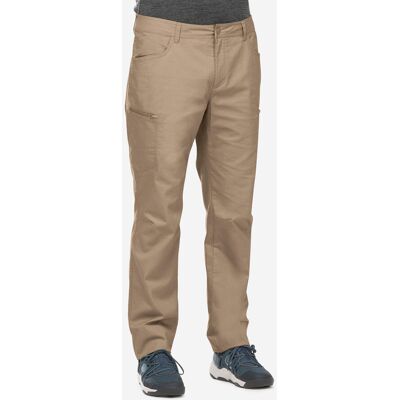 QUECHUA Men’s Hiking Trousers - Nh500 Regular - Beige UK31" / FR 40 (L33) male QUECHUA Men’s Hiking Trousers - Nh500 Regular - Beige UK31" / FR 40 (L33) male