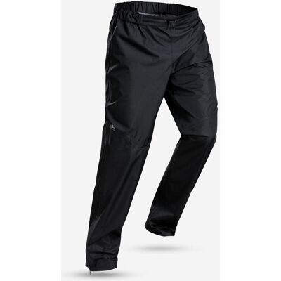 QUECHUA Men's Lightweight Waterproof Hiking Overtrousers - MH500 - Black UK31" / FR 40 (L33) male QUECHUA Men's Lightweight Waterproof Hiking Overtrousers - MH500 - Black UK31" / FR 40 (L33) male